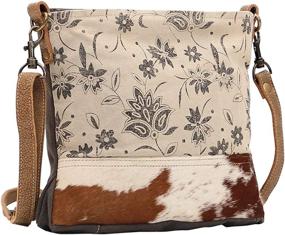 img 2 attached to Myra Bag Upcycled Cowhide Shoulder Women's Handbags & Wallets : Shoulder Bags