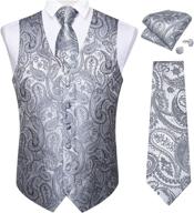 🤵 elegant dibangu waistcoat wedding necktie jacquard for the sophisticated groom логотип