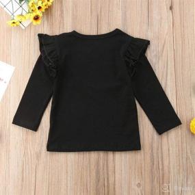 img 1 attached to Kmbangi Toddler Ruffle Sleeved T Shirt Apparel & Accessories Baby Girls ... Clothing