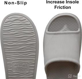 img 1 attached to OFFUOP Slippers Massage Anti Slip Bathroom Foot, Hand & Nail Care and Nail Art & Polish