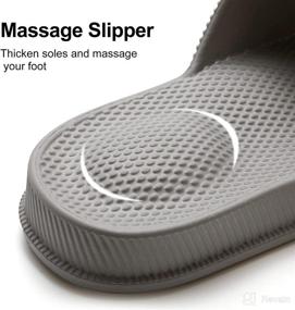 img 2 attached to OFFUOP Slippers Massage Anti Slip Bathroom Foot, Hand & Nail Care and Nail Art & Polish