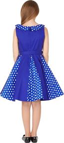 img 1 attached to BlackButterfly Alexia Vintage Polka Girls Girls' Clothing ~ Dresses