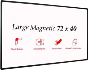 img 4 attached to JILoffice 72X40 Magnetic White Board - Perfect For Office, Home & School Use!