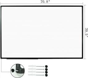 img 3 attached to JILoffice 72X40 Magnetic White Board - Perfect For Office, Home & School Use!