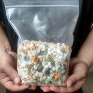 🪨 voulosimi 3 lbs natural decorative rocks mixed pebbles gravel with pastel accents – ideal for plant aquariums, landscaping, vase fillers logo