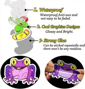img 1 attached to Cute And Waterproof Frog Stickers For Kids And Teens: 50 Piece Pack