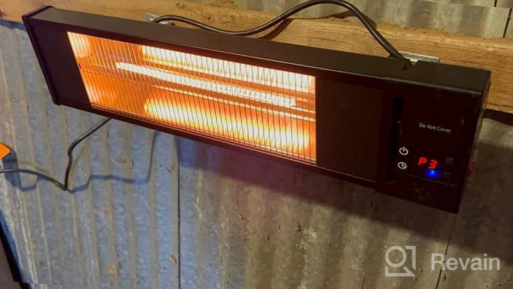 img 1 attached to Trustech 1500W Infrared Outdoor Patio Heater With Remote Control And Overheat Shut Off Protection - Perfect For Year-Round Outdoor Use review by Mike Dart