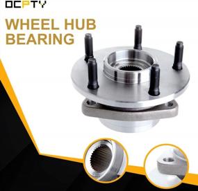 img 2 attached to Pair Of OCPTY Front Wheel Bearing Hubs With 5 Lug Design For Ram 1500 1994-1999: Replacement Bearing Assembly 515006 (2PCS)