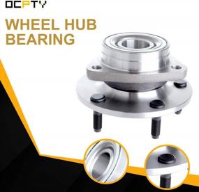 img 3 attached to Pair Of OCPTY Front Wheel Bearing Hubs With 5 Lug Design For Ram 1500 1994-1999: Replacement Bearing Assembly 515006 (2PCS)