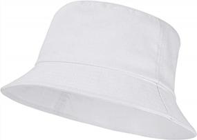 img 4 attached to Unisex Cotton Bucket Hat - Packable Sun Protection For Men & Women | Umeepar