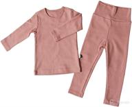 👶 rototo bebe long sleeve snug-fit pajamas: newborn baby boys girls unisex sets logo