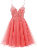 💃 glamorous homecoming dresses: beaded spaghetti straps & glitter-sparked women's clothing at dresses логотип