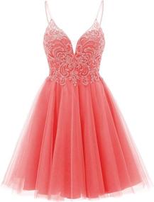 img 4 attached to 💃 Glamorous Homecoming Dresses: Beaded Spaghetti Straps & Glitter-Sparked Women's Clothing at Dresses