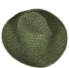 img 4 attached to Style Up With SERENITA'S Wide Brim Cowgirl Hat For Women - Perfect For 1920S Panama Jazz & Gang Visors