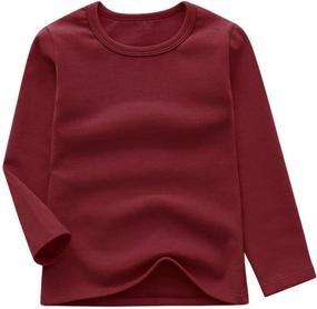 img 4 attached to GLEAMING GRAIN Toddler Sleeve T Shirts Girls' Clothing ~ Tops, Tees & Blouses