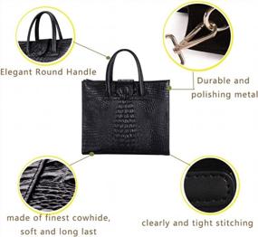 img 1 attached to Elevate Your Style With Boshiho'S Real Leather Women'S Handbag: A Chic Satchel Shoulder Tote For Fashion-Forward Ladies