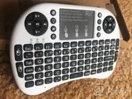 img 1 attached to 🔍 Enhanced Rii i8+ Mini Bluetooth Keyboard with Backlit Touchpad ＆ QWERTY Keyboard – Portable Wireless Keyboard for Smartphones, Laptops, PCs, Tablets, Windows, Mac, TV, Xbox, PS3, Raspberry Pi – White review by Kurt Bravo