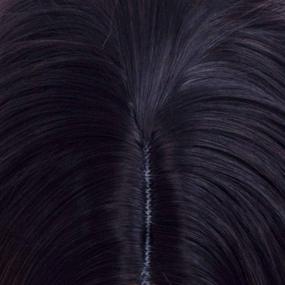 img 3 attached to TopWigy Длинный темно-коричневый парик для женщин, Свободный волнистый омбре Термостойкий синтетический кудрявый парик для костюма косплея Ежедневная вечеринка Хэллоуин (темно-коричневый, 28 дюймов)