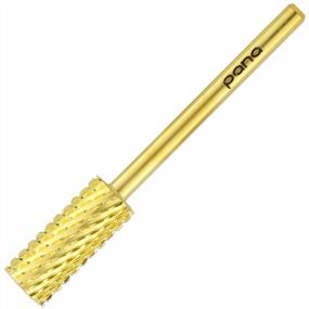 img 4 attached to Gold Extra Coarse Grit PANA Flat Top Small Barrel 3/32" Shank Drill Bit - Quickly Remove Acrylic Or Hard Gel Nails For Manicure Pedicure Salon Professional And Beginner Use.