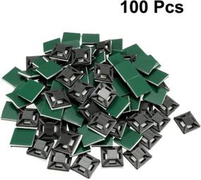 img 1 attached to Uxcell 100Pcs Adhesive Mounts Holders