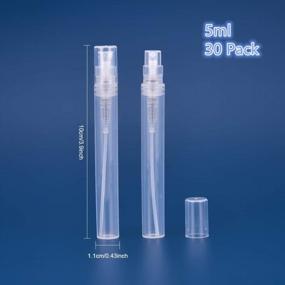 img 3 attached to 30-Pack BENECREAT Mini Spray Bottles With Atomizer Pumps | Refillable & Reusable | 5Ml Capacity | Ideal For Perfumes, Lotions, And Travel | Empty Plastic Bottles With Clear Pump Heads