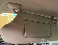 img 1 attached to 🌞 SAILEAD Left Driver Side Sun Visor Replacement for Nissan Altima 2013-2018 with Light, 96401-3TA2A, Grey review by Jamie Sorenson