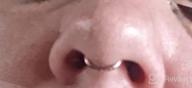 картинка 1 прикреплена к отзыву Титан 14Г, 16Г, 18Г и 20Г прикрепил на петлях серьги обруча кольца носа сегмента кликера для пирсинга тела хряща от Corina Doepke