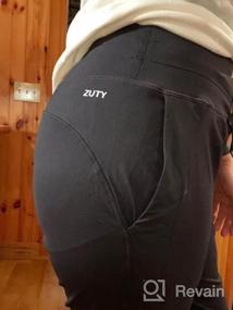 img 7 attached to ZUTY Joggers For Women High Waisted Women Sweatpants With Pockets For Athletic Running Tapered Track Pants For Workout