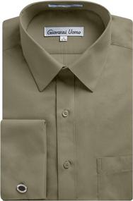 img 3 attached to Gentlemens Collection 1916FC French Solid Men's Clothing best in Shirts