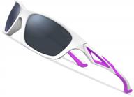 kids polarized sunglasses - unbreakable flexible sport glasses w/ uv protection for age 3-7 boys & girls | deafrain logo