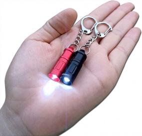 img 4 attached to Powerful & Portable: 2-Pack Super Mini Keychain Flashlight For Everyday Carry And Emergencies