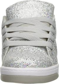 img 3 attached to Heelys Split Sneaker: Stylish Black Glitter Girls' Athletic Shoes