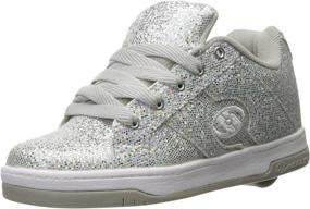 img 4 attached to Heelys Split Sneaker: Stylish Black Glitter Girls' Athletic Shoes