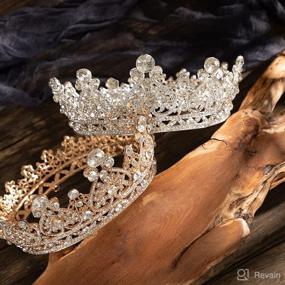 img 2 attached to 👑 Women's Accessories: Golden Queen Crown