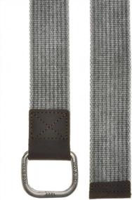 img 1 attached to Men'S Casual Canvas Belt With Genuine Leather Trimming And Double D-Ring Buckle By Ayliss
