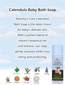 img 2 attached to 🌼 Certified Organic Calendula Baby Bath Soap: Gentle Body Wash for Newborns with Eczema and Dry Skin | SLS and Paraben-Free