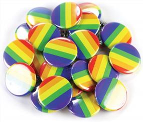 img 4 attached to USA-Made, Union-Produced Rainbow Pride Buttons By Buttonsmith For Enhanced SEO