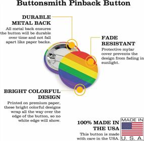 img 3 attached to USA-Made, Union-Produced Rainbow Pride Buttons By Buttonsmith For Enhanced SEO