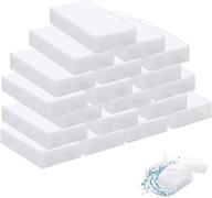 🧽 20-pack extra durable eraser sponge: premium melamine sponges for efficient cleaning – ideal for bathroom, kitchen, floor, bathtub, sink, toilet, baseboard, wall cleaner (white) logo