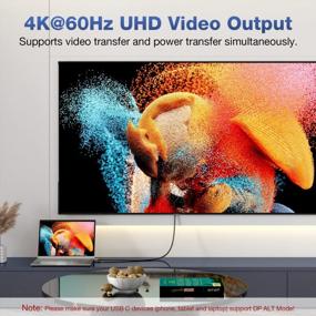 img 1 attached to USB-C Cable, 240W Fast Charging Cord, 1.64FT USB C 3.2 20Gbps Data Transfer 4K@60Hz Video For Samsung Thunderbolt 3/4 Oculus Quest Switch IMac MacBook IPad Pro Dell XPS