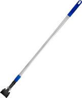 🧹 alpine industries commercial quick-change iron mop handle - professional mopping tube with metal gripper for rags - heavy duty stick & mop head replacement holder (telescopic mop) - efficient and durable cleaning solution logo