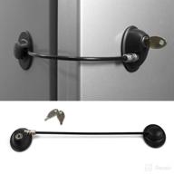 🔒 honesecur refrigerator lock and file drawer lock - child safety for baby | fridge freezer door lock, cabinet lock with 2 keys – black logo
