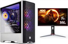 img 4 attached to Unlock Ultimate Gaming Experience with Skytech Gaming Frameless Adjustable IPS Monitor - 100% Guarantee