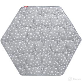 img 4 attached to Hexagon Playpen Mat - Perfect Fit for Regalo Play Yard and hiccapop PlayPod Portable Playpen!