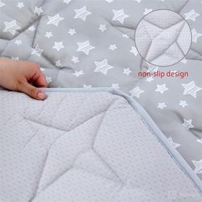 img 1 attached to Hexagon Playpen Mat - Perfect Fit for Regalo Play Yard and hiccapop PlayPod Portable Playpen!