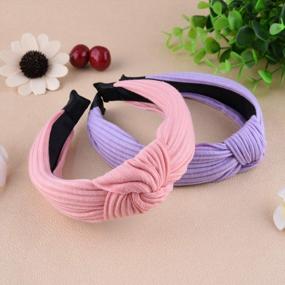 img 1 attached to Шикарный и универсальный: набор из 15 предметов SIQUK Top Knot Turban Headbands для женщин и девочек