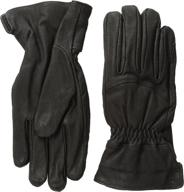 haggar leather glove black x large men's accessories логотип