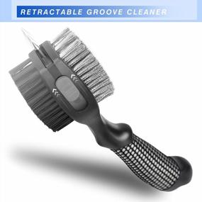 img 2 attached to Revolutionize Your Golf Game With CHAMPKEY Premium Oversized Golf Brush With Retractable Groove Cleaner