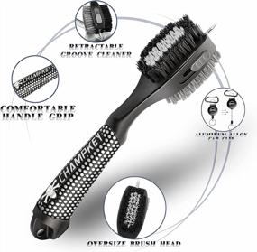 img 3 attached to Revolutionize Your Golf Game With CHAMPKEY Premium Oversized Golf Brush With Retractable Groove Cleaner