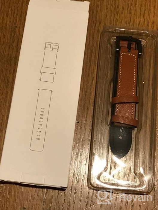 img 1 attached to Upgrade Your Samsung Galaxy Watch With Aresh Leather Silicone Band - Compatible With Watch 5 40Mm/44Mm & Watch 5 Pro 45Mm - Perfect Replacement Strap For Men review by Alex May